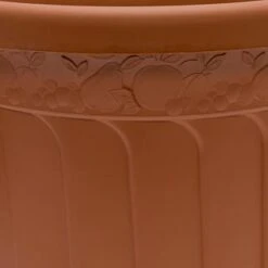 B&M Terracotta Round Planter 45cm -Garden Supply Store 235615 Woodland Fern Design Terracotta Round 45cm Planter 2