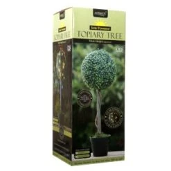 Solar Powered Topiary Tree - White LED 70cm -Garden Supply Store 286968 70cm solar topiary ball string lights1