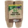 B&M Round Fibre Pots 60pk