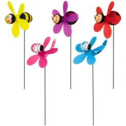 B&M Insect Wind Spinning Stake - Ladybird -Garden Supply Store 353661 wind spinning stake main 2