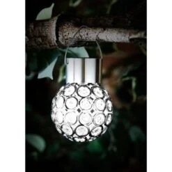 Dallas Hanging Solar Light -Garden Supply Store 353746 dallas light white