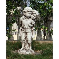 B&M Boy & Girl Statue - Large