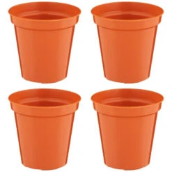 B&M Terracotta Plant Pots 4pk -Garden Supply Store 368396 terracotta plant pots 4pk 4