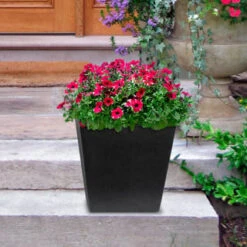 B&M Sonata Planter 33cm - Slate 7 B&M Sonata Planter 33cm - Slate -Garden Supply Store 377687 sonta planter slate 33cm 2