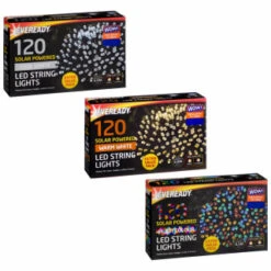 Eveready Solar Powered LED String Lights 120pk - Warm White -Garden Supply Store 379216 379217 379218 120pk eveready led string lights main 1