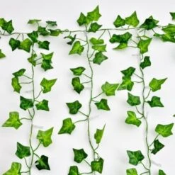 Solar Powered Artificial Ivy Leaf Curtain 150cm -Garden Supply Store 379257 150cm x 150cm solar powered artificial ivy leaf curtain 192 warm white leds 3
