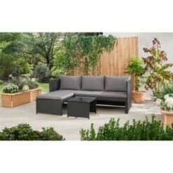 Bali Reversible Rattan Effect Corner Sofa Set -Garden Supply Store 379297 379461 bali reversible rattan corner set