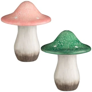 B&M Ceramic Mushroom Ornament - Green 2 B&M Ceramic Mushroom Ornament - Green - Image 2