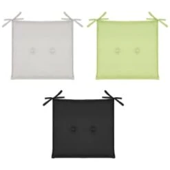 Luxury Seat Pads - Green 2pk 5 Luxury Seat Pads - Green 2pk -Garden Supply Store 379539 379624 393560 2pk shower resistant seat pads black 1