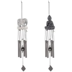 B&M Tranquil Garden Windchime - Buddha 5 B&M Tranquil Garden Windchime - Buddha -Garden Supply Store 379541 tranquil garden windchime group