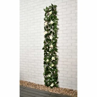 Expanding Artificial Rose & Leaf Trellis 180 X 30cm 3 Expanding Artificial Rose & Leaf Trellis 180 X 30cm - Image 3