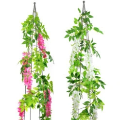 B&M Artificial Wisteria Garland 180cm - Pink -Garden Supply Store 379981 180cm artificial wisteria garland main
