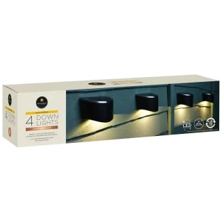 Solar Powered Down Lights - White LED 4pk 2 Solar Powered Down Lights - White LED 4pk - Image 2