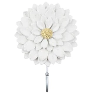 B&M Flower Wall Hook - Cream 3 B&M Flower Wall Hook - Cream - Image 3