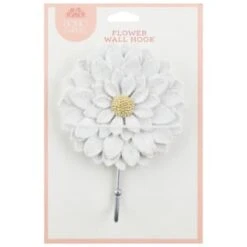 B&M Flower Wall Hook - Cream 8 B&M Flower Wall Hook - Cream -Garden Supply Store 392759 flower wall hook white