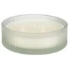 B&M Frosted 3 Wick Candle - White
