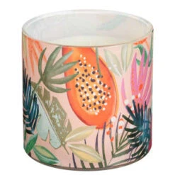 B&M Printed Candle With Gold Lid -Garden Supply Store 392779 printed candle with gold lid 2