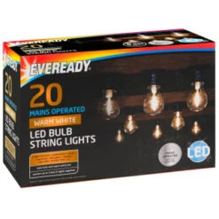 Eveready Mains Powered LED Bulb String Lights 20pk - Warm White -Garden Supply Store 392912 eveready 20 mains operated warm white led bulb string lights21