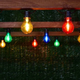 Eveready Mains Powered LED Bulb String Lights 20pk - Multicolour 1 Eveready Mains Powered LED Bulb String Lights 20pk - Multicolour