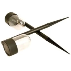 Monaco Solar Powered Post Lights 2pk -Garden Supply Store 392976 2 pack monaco solar powered post lights 2