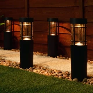 Cambridge Solar Powered Tube Post Lights 6pk 2 Cambridge Solar Powered Tube Post Lights 6pk - Image 2